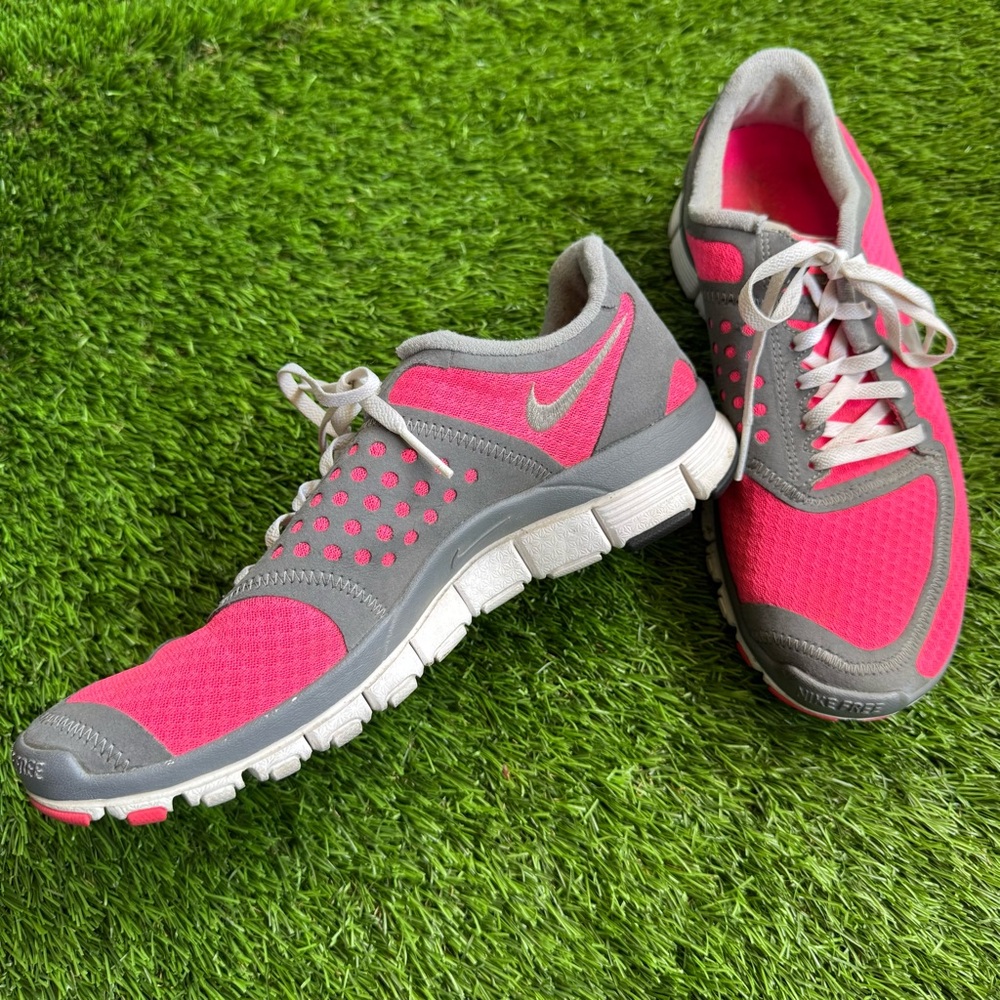 Women's Pink and Gray Athletic Shoes - Picture 12 of 14